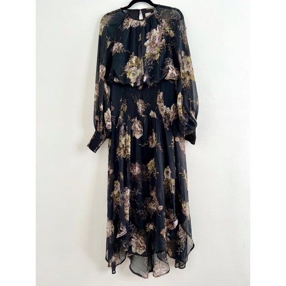 ASOS Drop Waist Floral Midi Dress - Picture 4 of 7